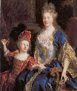 Nicolas de Largilliere Portrait of Catherine Coustard with her daughter Leonor France oil painting artist